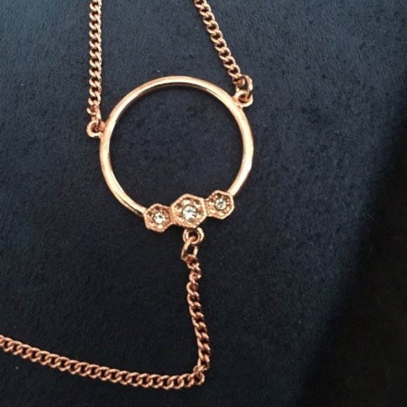 Luv Aj Full Bloom Lariat Rose Gold Necklace *NEW* MSRP: $75+tax - Picture 6 of 6